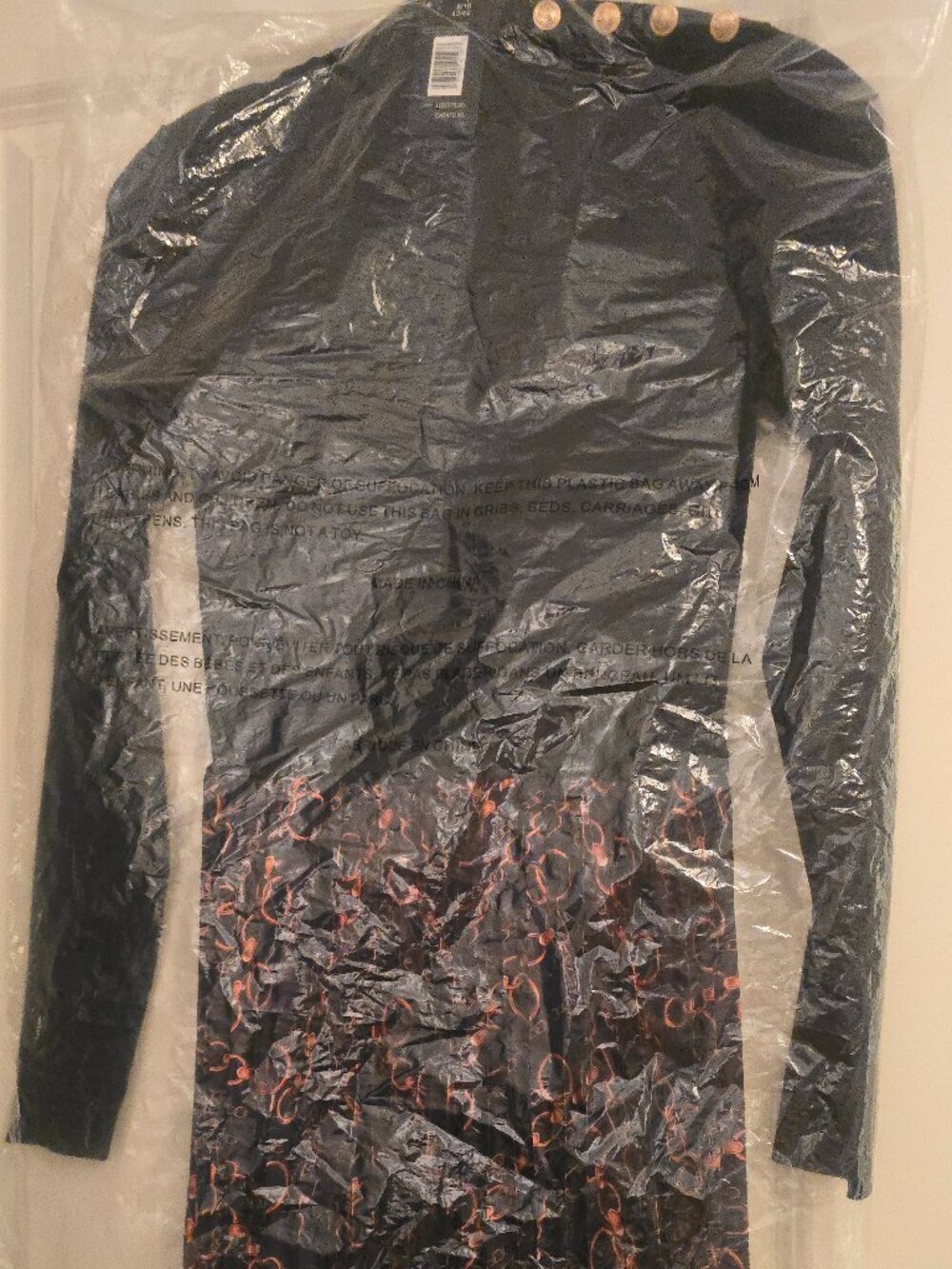 Elie Tahari Mixed-Media Gilded Chain Sweater Dress